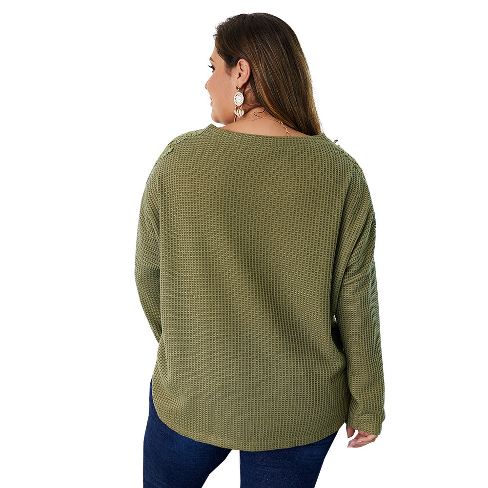 Plus Size Button-Front Knit Cardigan