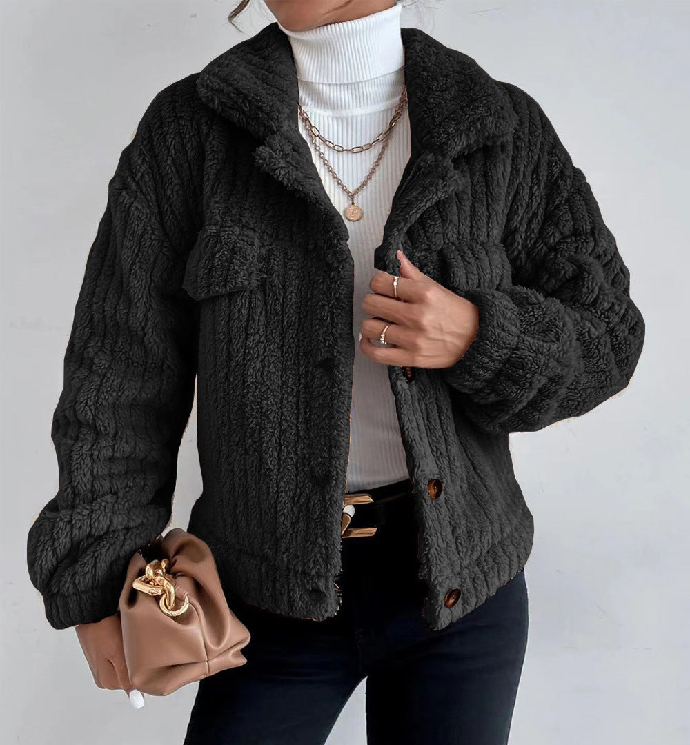 Plush Collared Winter Jacket