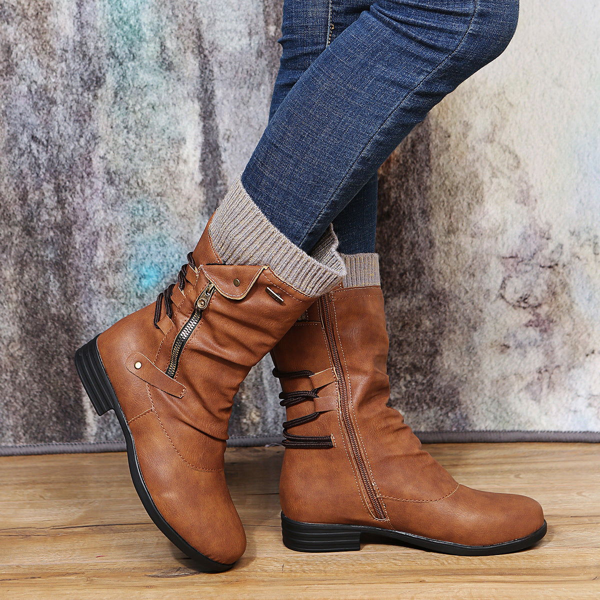 Woolen Martin Ankle Boots