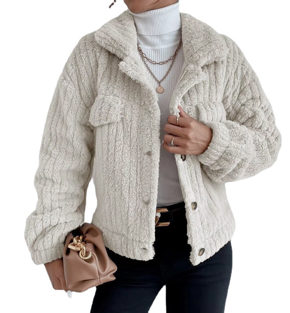 Plush Collared Winter Jacket