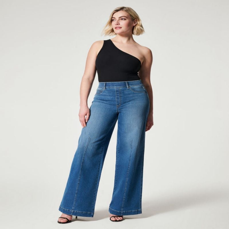 Women's Elastic Knitted Fashion Jeans
