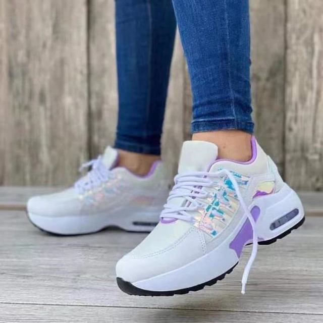 Women's Sequin Platform Casual Sneakers