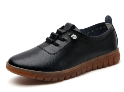 Genuine Leather Slip-On Loafers — Vintage Style