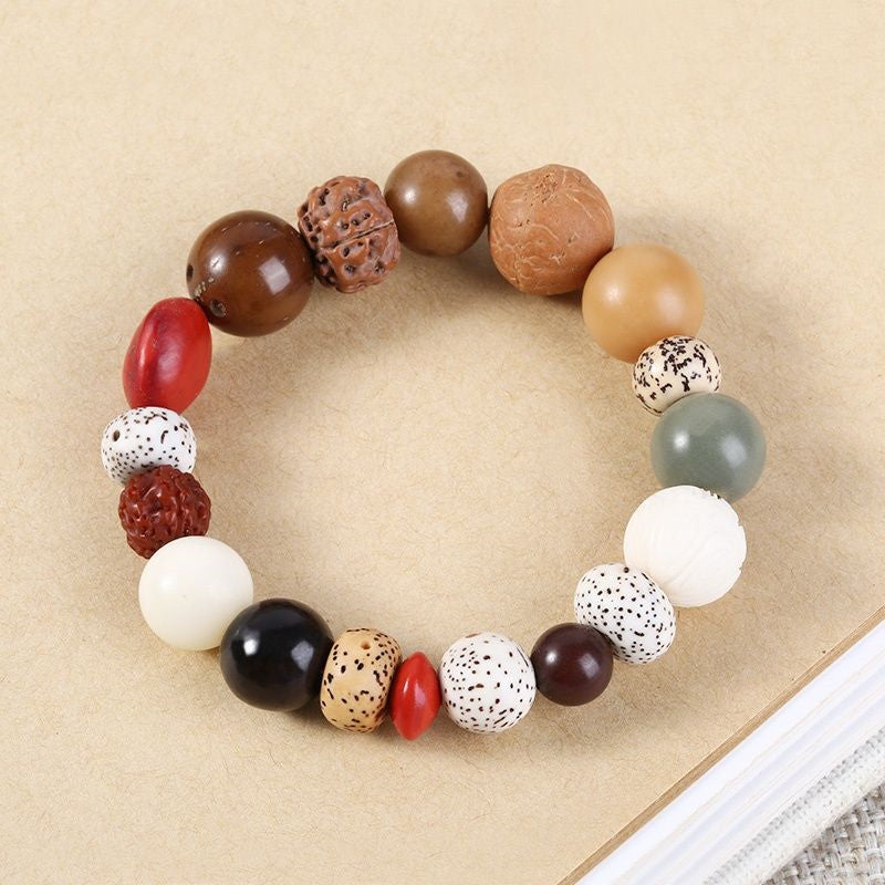 Natural Bodhi Seed Bracelet – Minimalist Good Luck Accessory