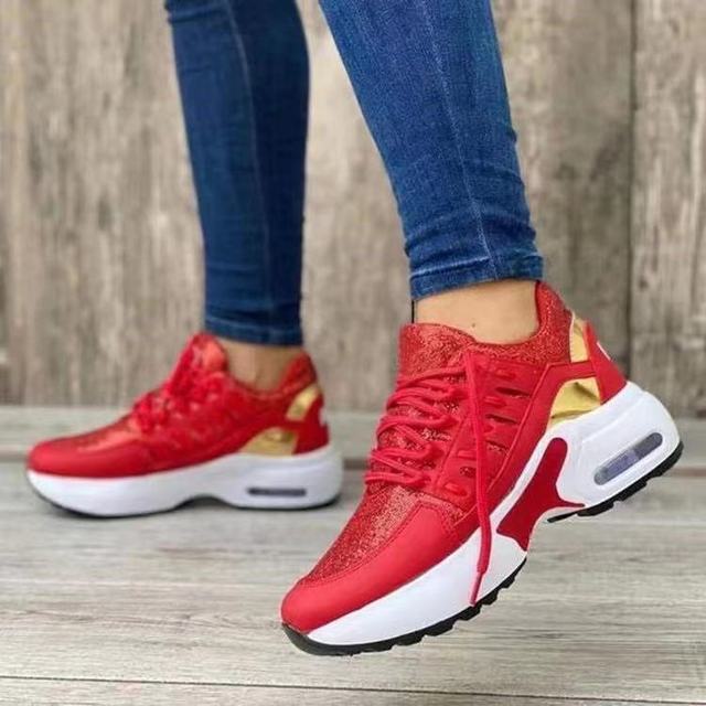 Women's Sequin Platform Casual Sneakers