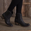 New Thick-Heeled Low-Top Women's Boots (Sizes 40-43)