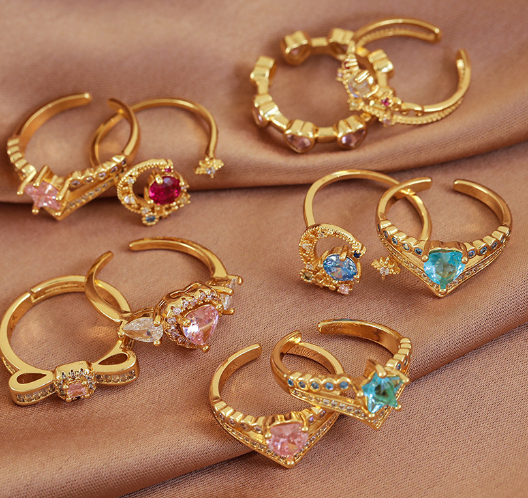 Premium Zircon Ring – 14 Styles of Light Luxury
