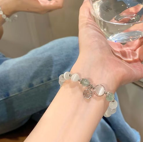 Bamboo Lily Floral Bracelet – Handcrafted Zinc Alloy Jewelry