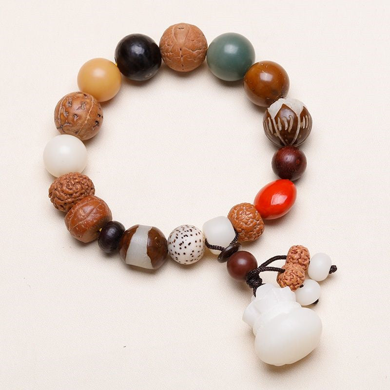 Natural Bodhi Seed Bracelet – Minimalist Good Luck Accessory
