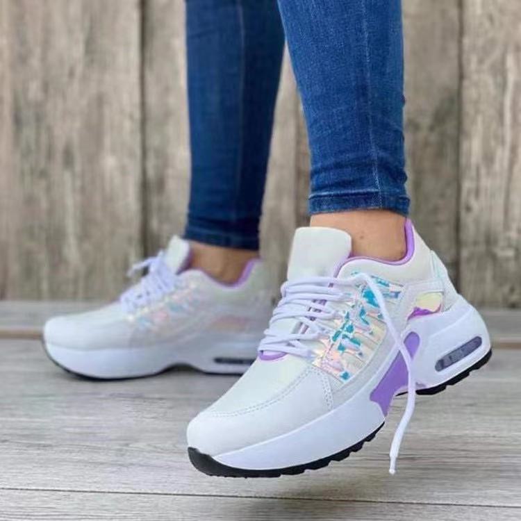 Women's Sequin Platform Casual Sneakers