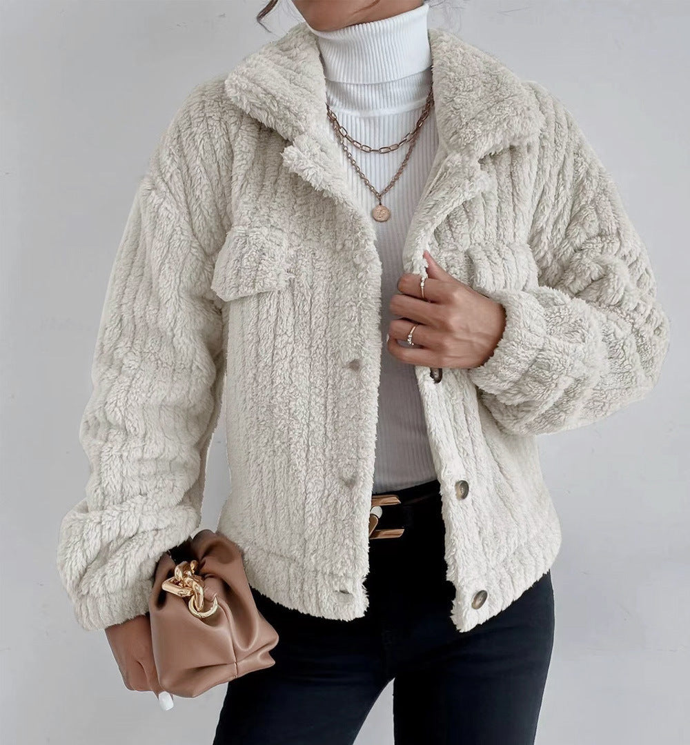 Plush Collared Winter Jacket