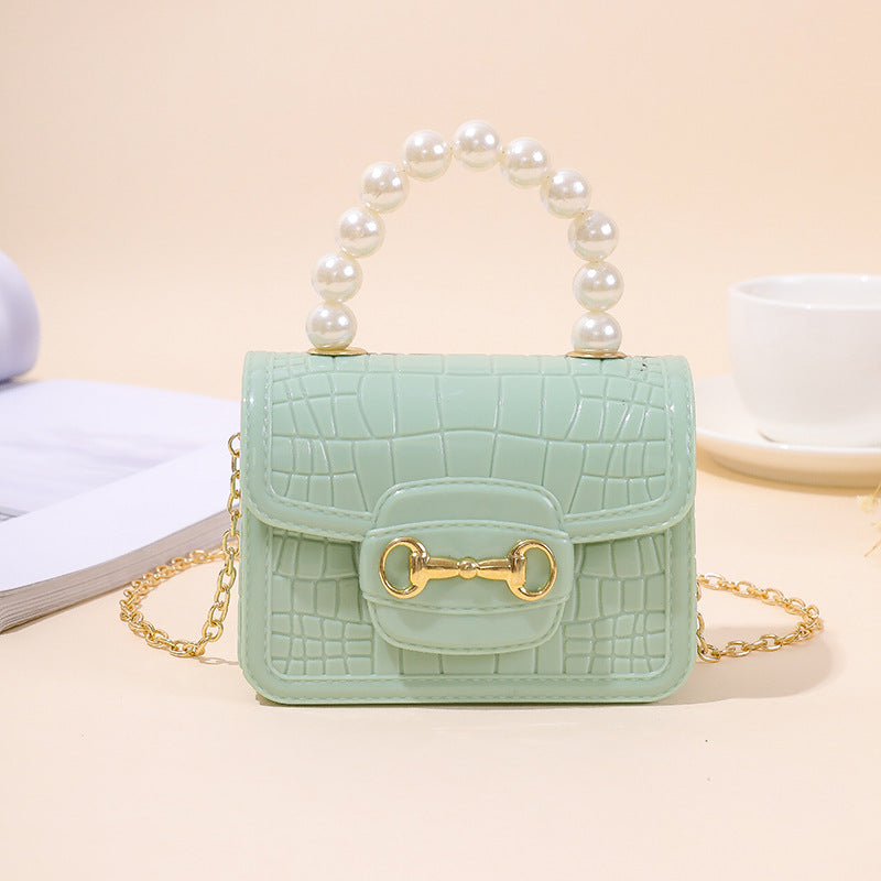 Pearl Stone Jelly Bag – Mini Shoulder & Handheld Crossbody