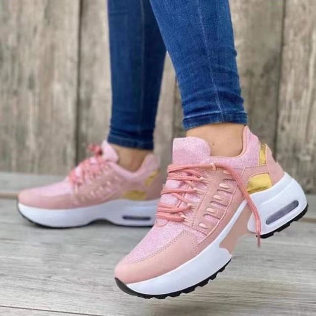 Women's Sequin Platform Casual Sneakers