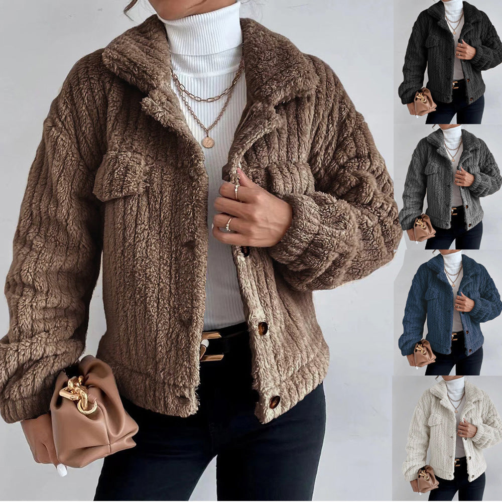 Plush Collared Winter Jacket