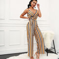Striped Sleeveless Wide-Leg Jumpsuit – Effortless One-Piece Style
