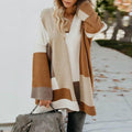 Color Block Knit Cardigan