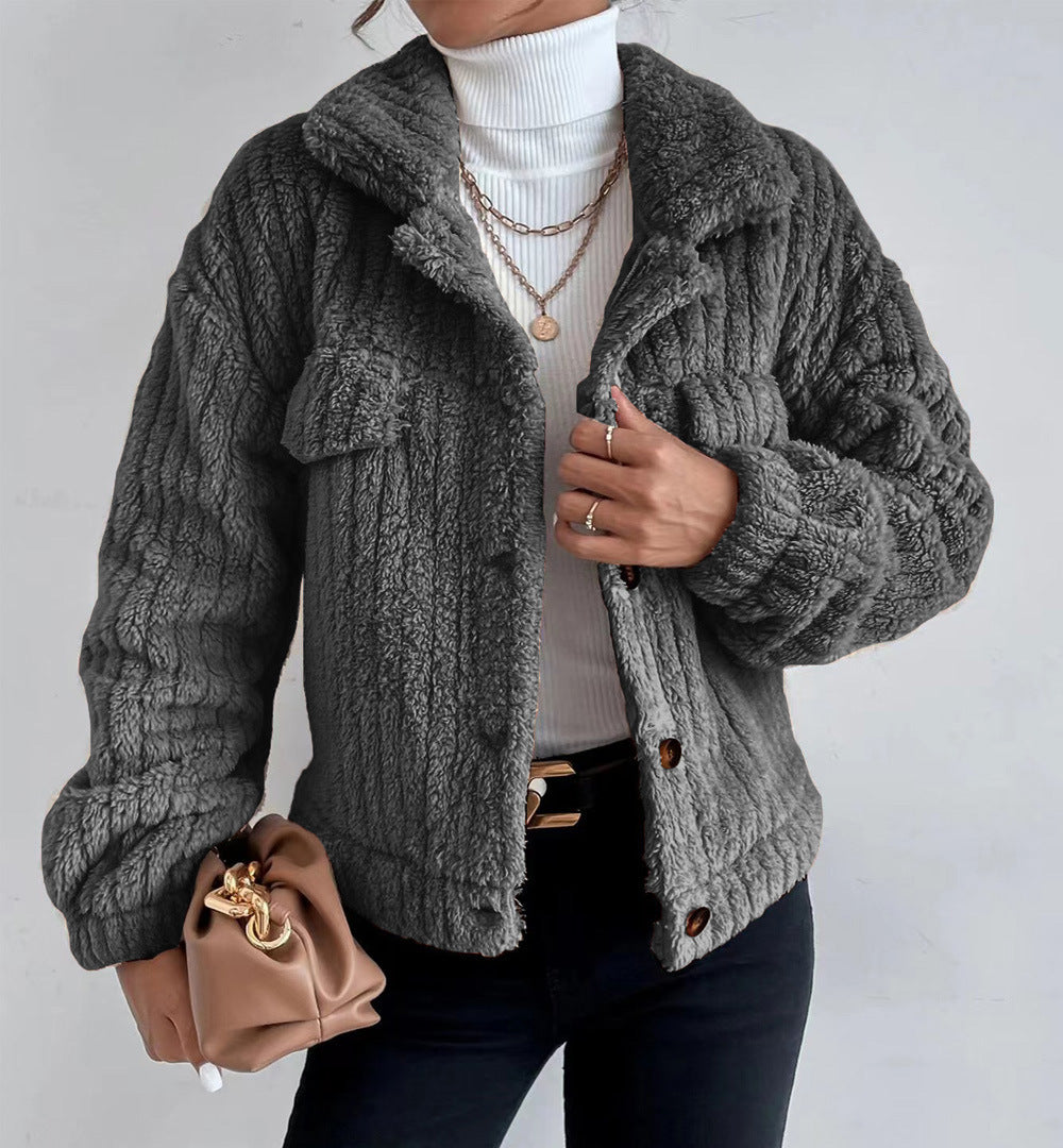 Plush Collared Winter Jacket