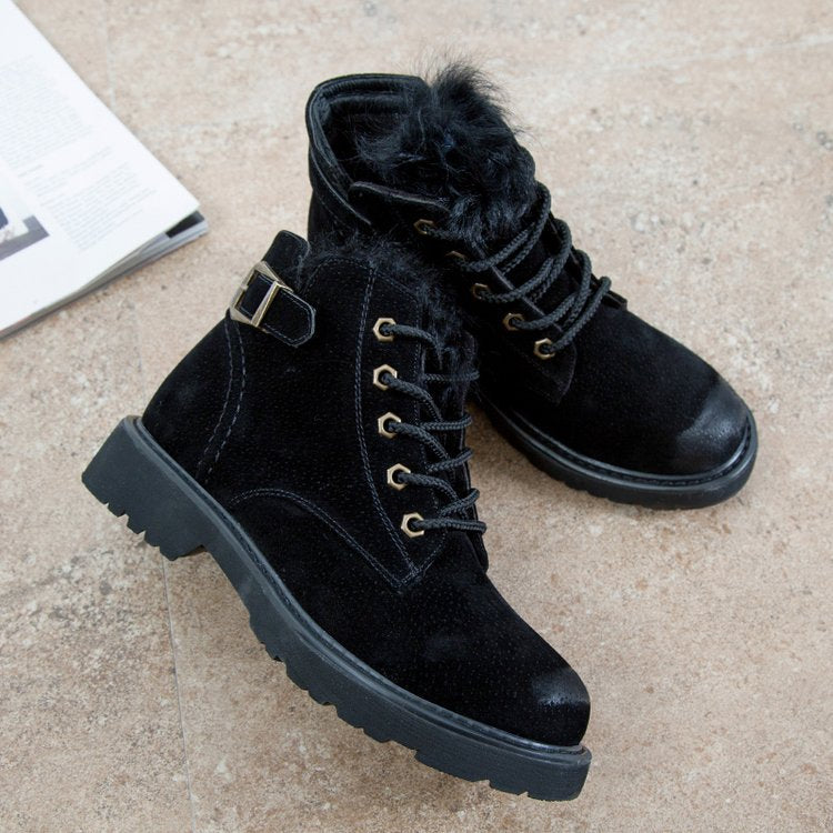 Women's Cozy Suede Plush Sneakers